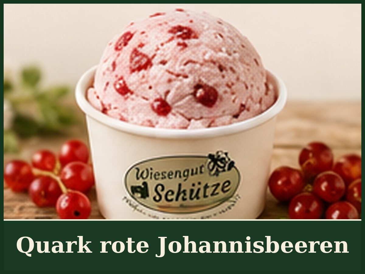 Quark rote Johannisbeeren