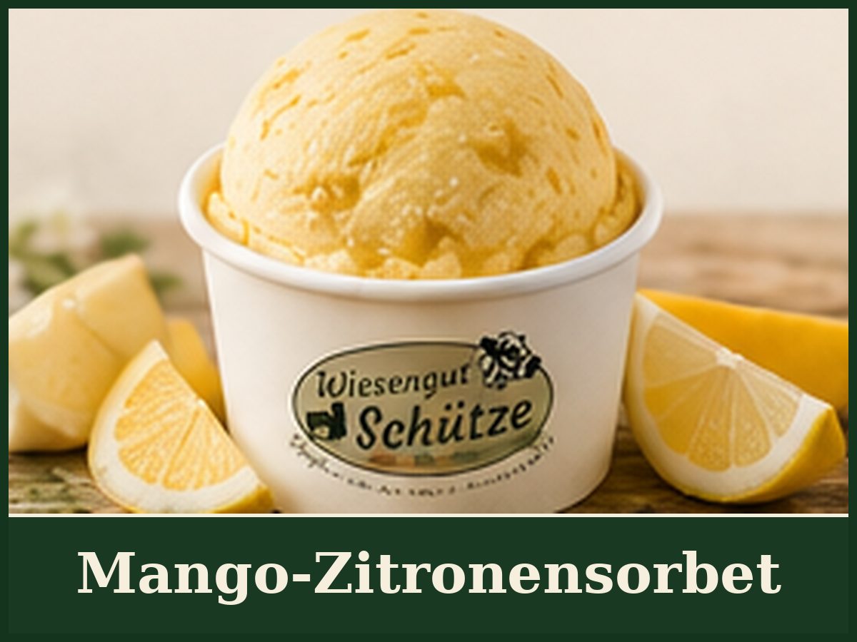 Mango Zitronensorbet