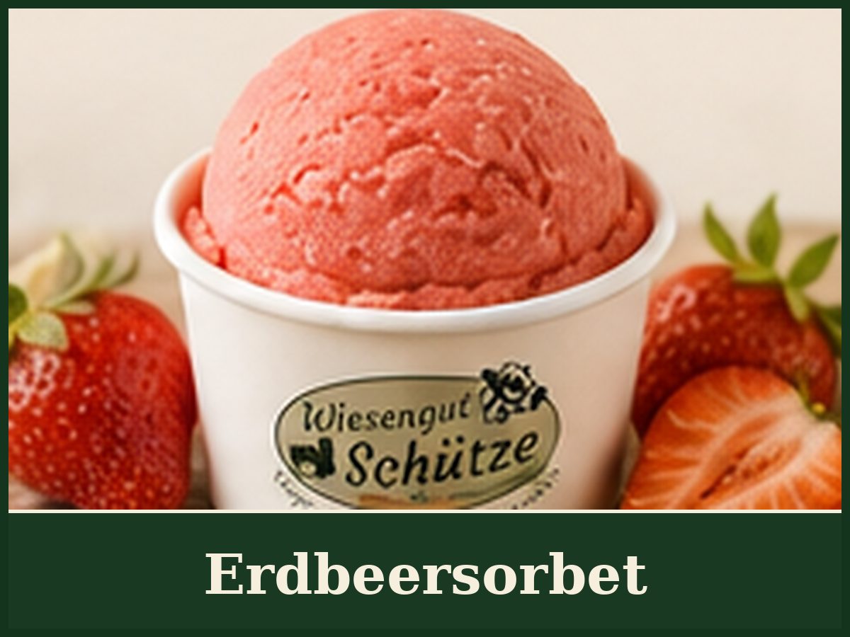 Erdbeersorbet