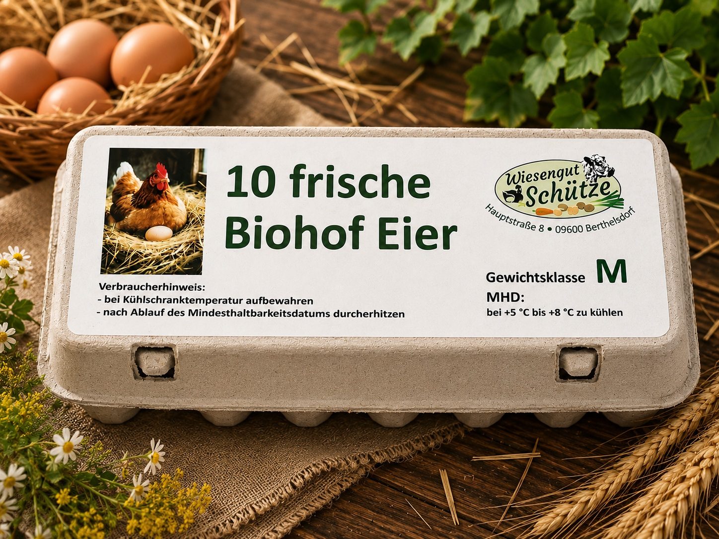 10 Biohof Eier, Größe M