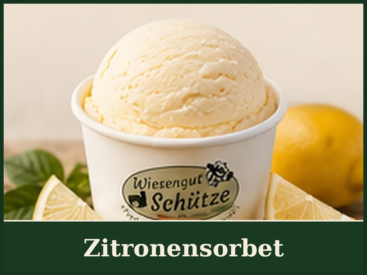 Zitronensorbet