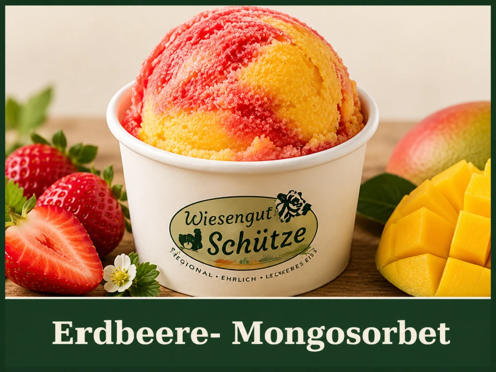 Erdbeer-Mango-Sorbet