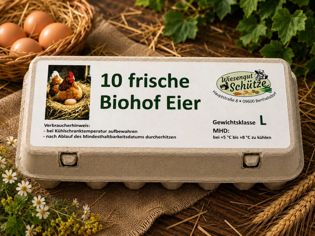 10 Biohof Eier, Größe L